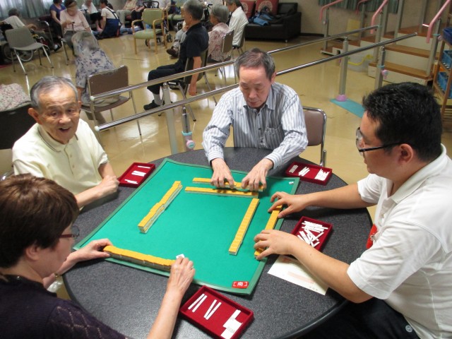 大好きな麻雀をしながら頭の体操！